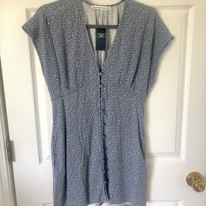 Abercrombie Dolman Sleeve Button front mini dress